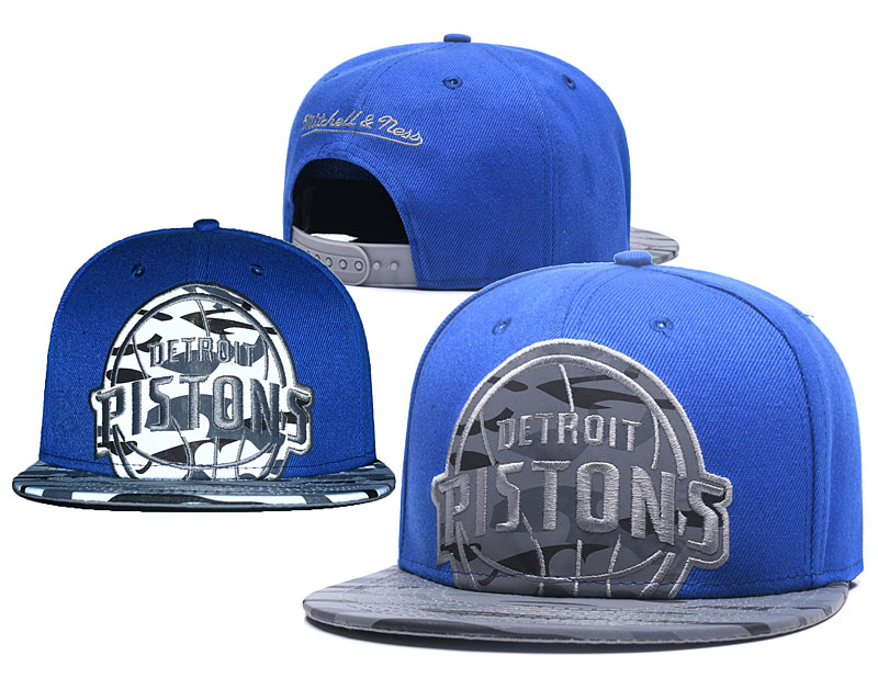 Pistons Team Logo Blue Adjustable Hat GS