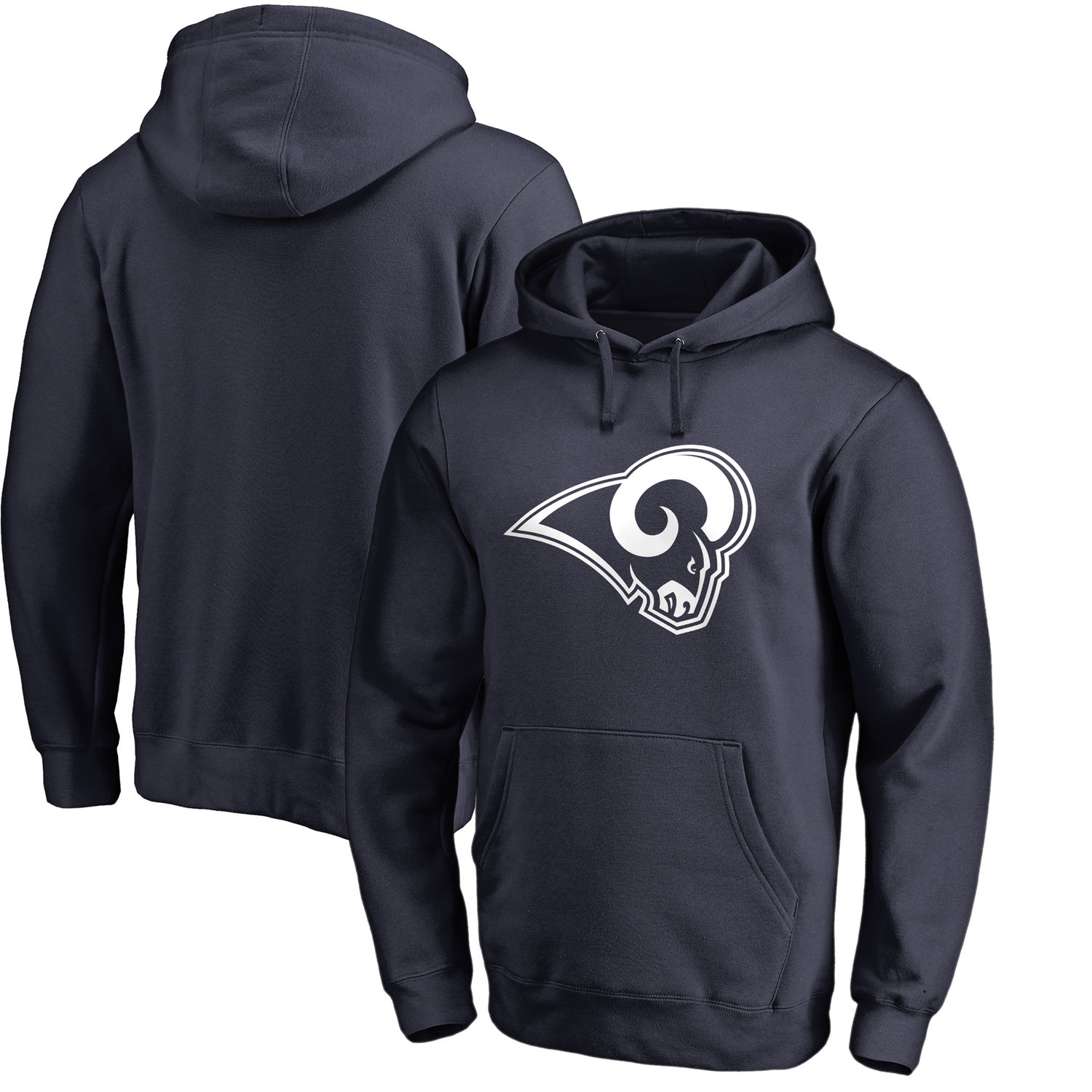 Men's Los Angeles Rams NFL Pro Line by Fanatics Branded Navy Primary Logo Pullover Hoodie