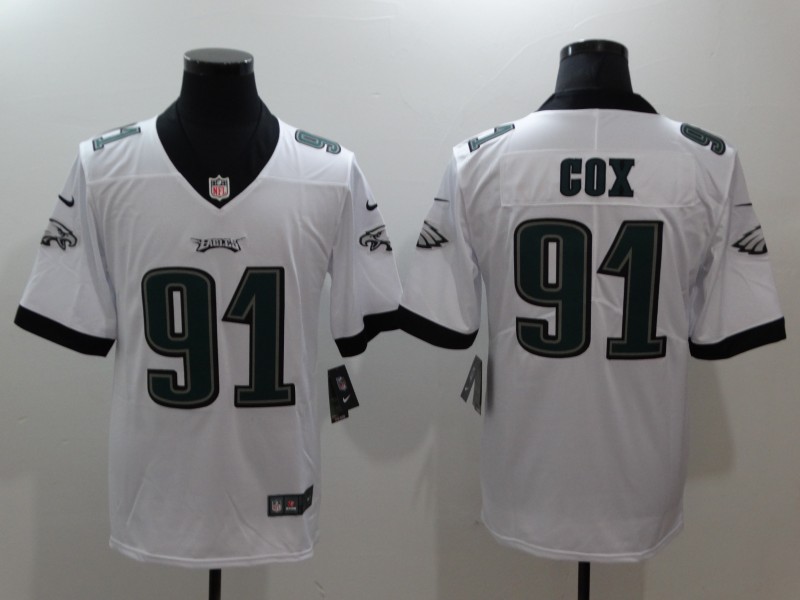 Nike Eagles 91 Fletcher Cox White Youth Vapor Untouchable Player Limited Jersey