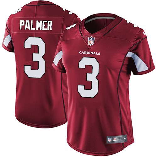 Nike Cardinals 3 Carson Palmer Red Women Vapor Untouchable Limited Jersey