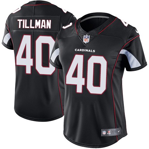 Nike Cardinals 40 Pat Tillman Black Alternate Women Vapor Untouchable Limited Jersey