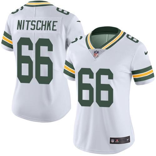 Nike Packers 66 Ray Nitschke White Women Vapor Untouchable Limited Jersey
