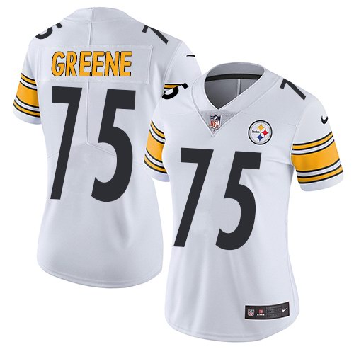 Nike Steelers 75 Joe Greene White Women Vapor Untouchable Limited Jersey