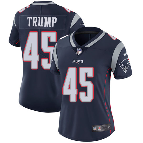 Nike Patriots 45 Donald Trump Navy Women Vapor Untouchable Limited Jersey