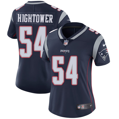 Nike Patriots 54 Dont'a Hightower Navy Women Vapor Untouchable Limited Jersey