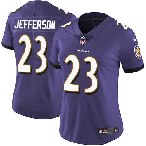 Nike Ravens 23 Tony Jefferson Purple Women Vapor Untouchable Limited Jersey