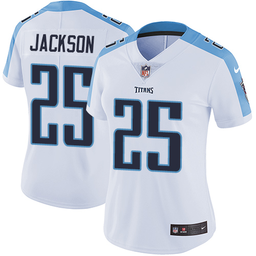 Nike Titans 25 Adoree' Jackson White Women Vapor Untouchable Limited Jersey