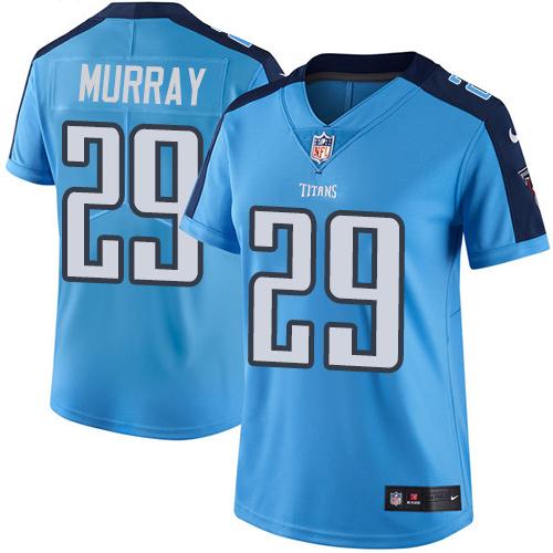 Nike Titans 29 DeMarco Murray Light Blue Women Vapor Untouchable Limited Jersey