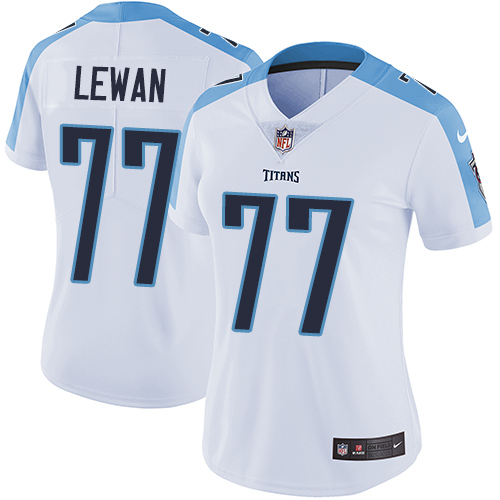 Nike Titans 77 Tyalor Lewan White Women Vapor Untouchable Limited Jersey