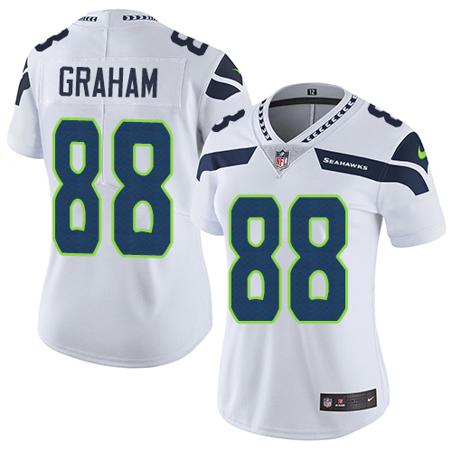 Nike Seahawks 88 Will Dissly White Women Vapor Untouchable Limited Jersey