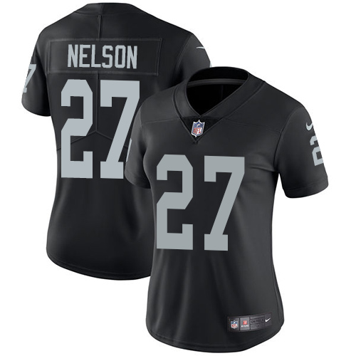 Nike Raiders 27 Reggie Nelson Black Women Vapor Untouchable Limited Jersey