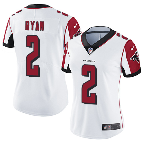 Nike Falcons 2 Matt Ryan White Women Vapor Untouchable Limited Jersey