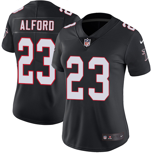Nike Falcons 23 Robert Alford Black Women Vapor Untouchable Limited Jersey