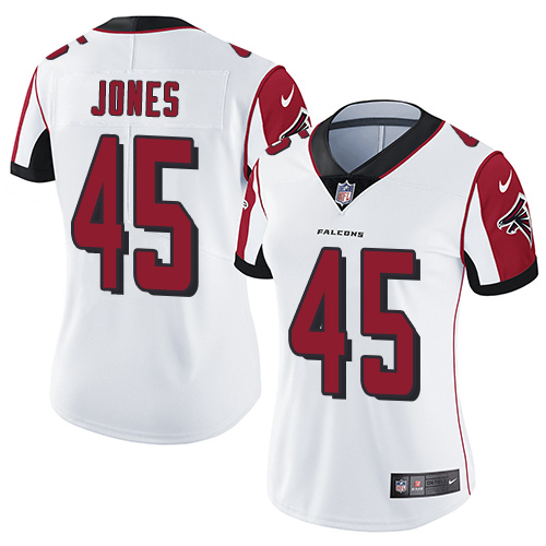 Nike Falcons 45 Deion Jones White Women Vapor Untouchable Limited Jersey