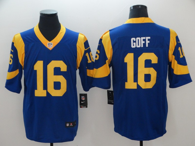 Nike Rams 16 Jared Goff Royal Vapor Untouchable Limited Jersey