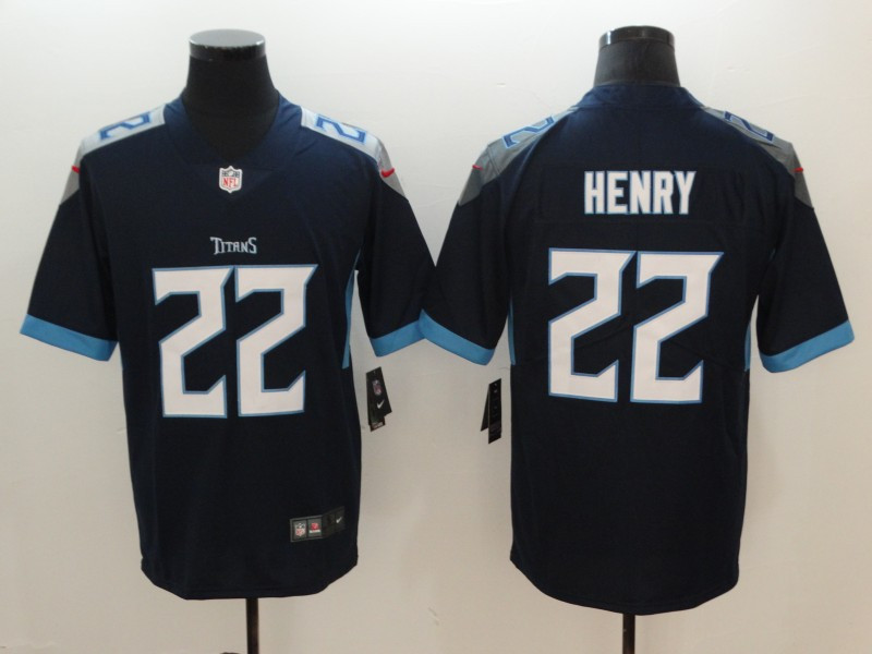 Nike Titans 22 Derrick Henry Navy New 2018 Youth Vapor Untouchable Limited Jersey