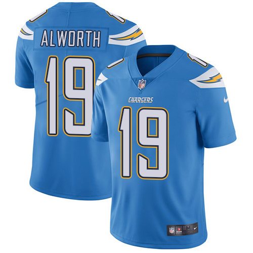 Nike Chargers 19 Lance Alworth Light Blue Youth Vapor Untouchable Limited Jersey
