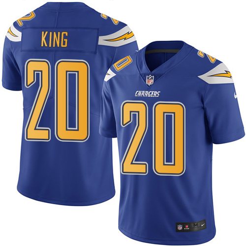 Nike Chargers 20 Desmond King Royal Youth Color Rush Limited Jersey