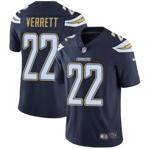 Nike Chargers 22 Jason Verrett Navy Youth Vapor Untouchable Limited Jersey