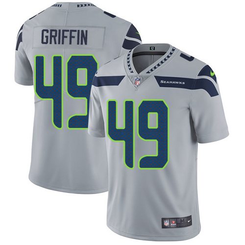 Nike Seahawks 49 Shaquem Griffin Gray Youth Vapor Untouchable Limited Jersey