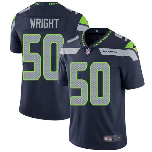 Nike Seahawks 50 K.J. Wright Navy Youth Vapor Untouchable Limited Jersey