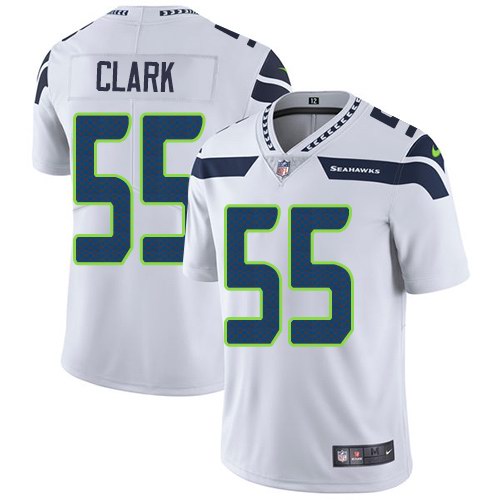Nike Seahawks 55 Frank Clark White Youth Vapor Untouchable Limited Jersey