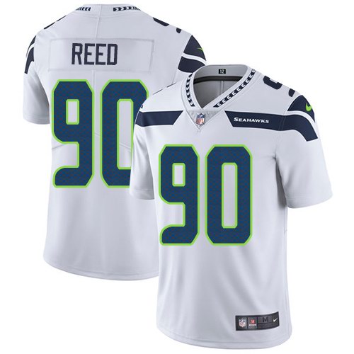Nike Seahawks 90 Jarran Reed White Youth Vapor Untouchable Limited Jersey