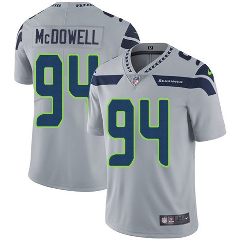 Nike Seahawks 94 Malik McDowell Gray Youth Vapor Untouchable Limited Jersey
