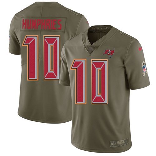 Nike Buccaneers 10 Adam Humphries Olive Salute To Service Limited Jersey