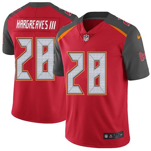 Nike Buccaneers 28 Vernon Hargreaves III Red Youth Vapor Untouchable Limited Jersey