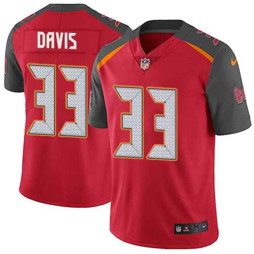 Nike Buccaneers 33 Carlton Davis Red Youth Vapor Untouchable Limited Jersey