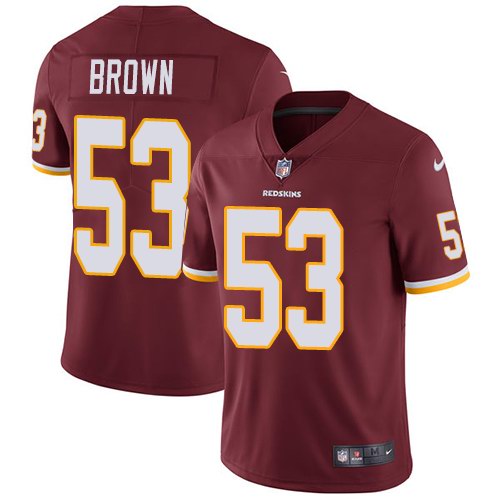 Nike Redskins 53 Zach Brown Burgundy Red Youth Vapor Untouchable Limited Jersey