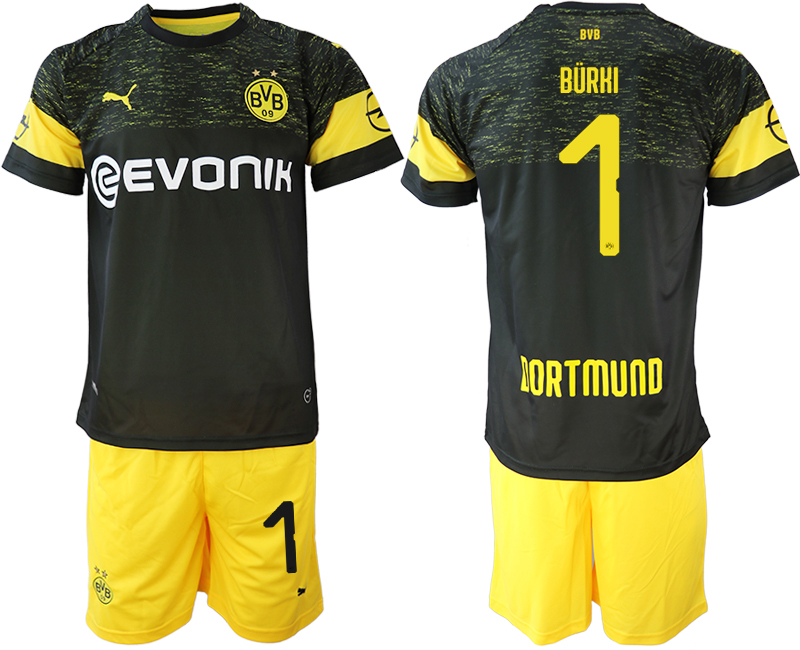 2018-19 Dortmund 1 BURHI Away Soccer Jersey
