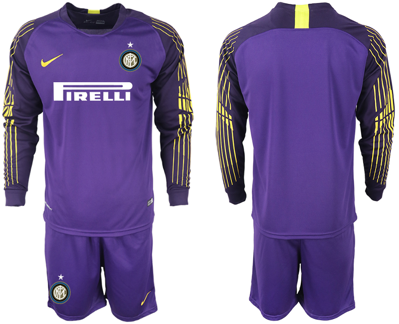 2018-19 Inter Milan Purple Long Sleeve Soccer Jersey