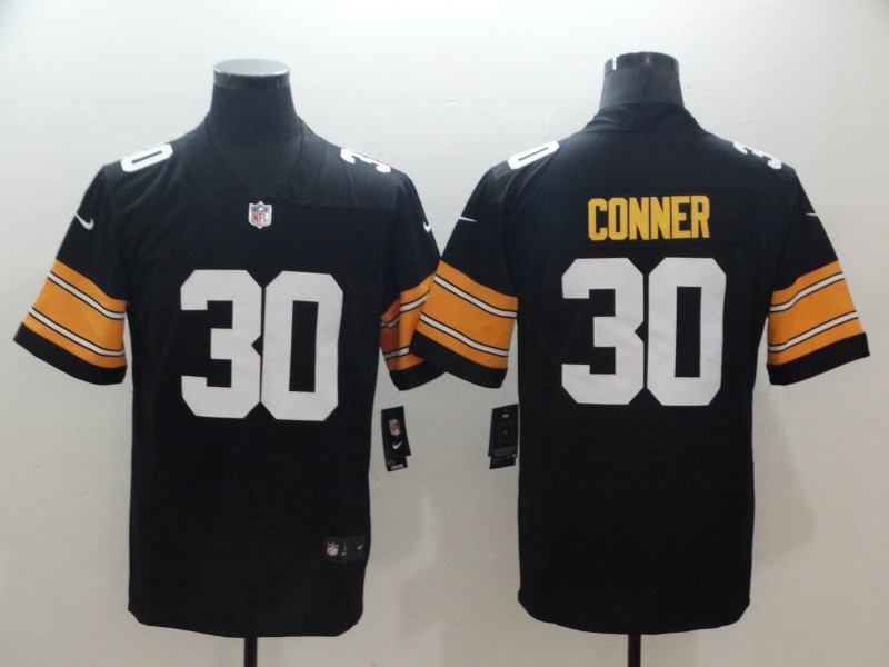 Nike Steelers 30 James Conner Black Alternate Vapor Untouchable Limited Jersey