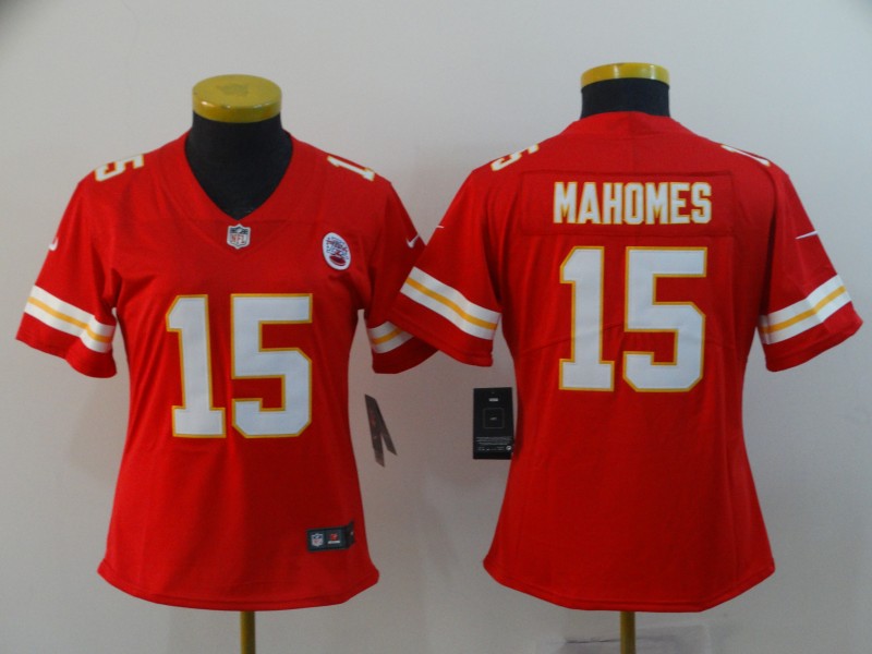 Nike Chiefs 15 Patrick Mahomes Red Women Vapor Untouchable Limited Jersey