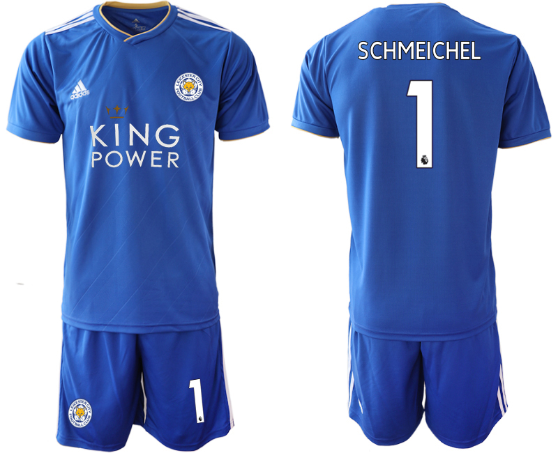 2018-19 Leicester City 1 SCHMEICHEL Home Soccer Jersey