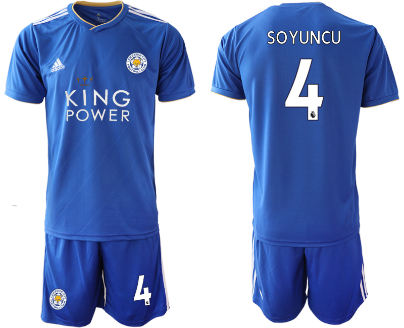 2018-19 Leicester City 4 SOYUNCU Home Soccer Jersey