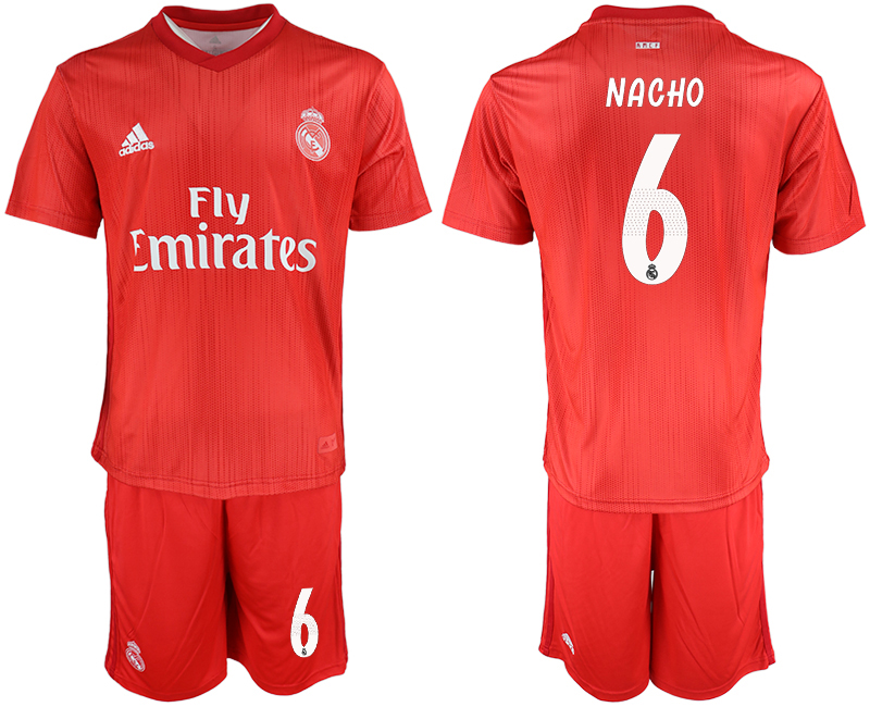 2018-19 Real Madrid 6 NACHO Third Away Soccer Jersey