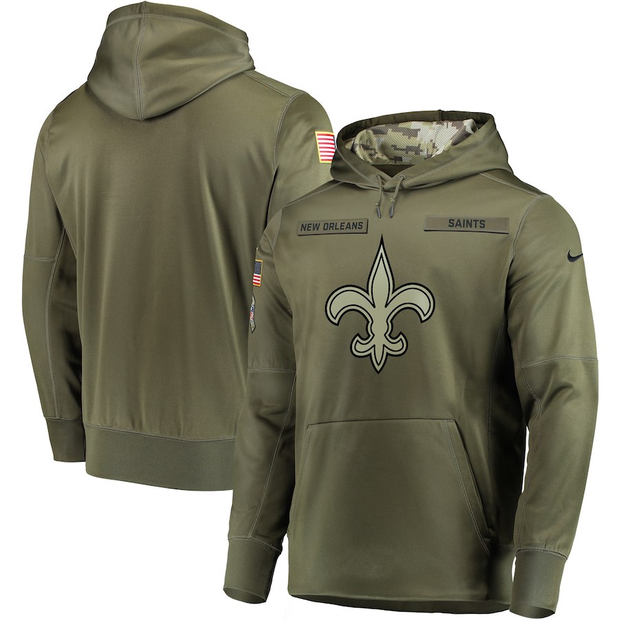 Nike Saints Olive Salute To Service Men's Pullove Hoodie