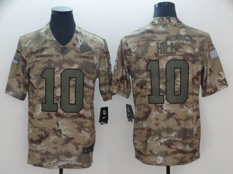 Nike Chiefs 10 Tyreek Hill Camo Salute To Service Limited Jersey