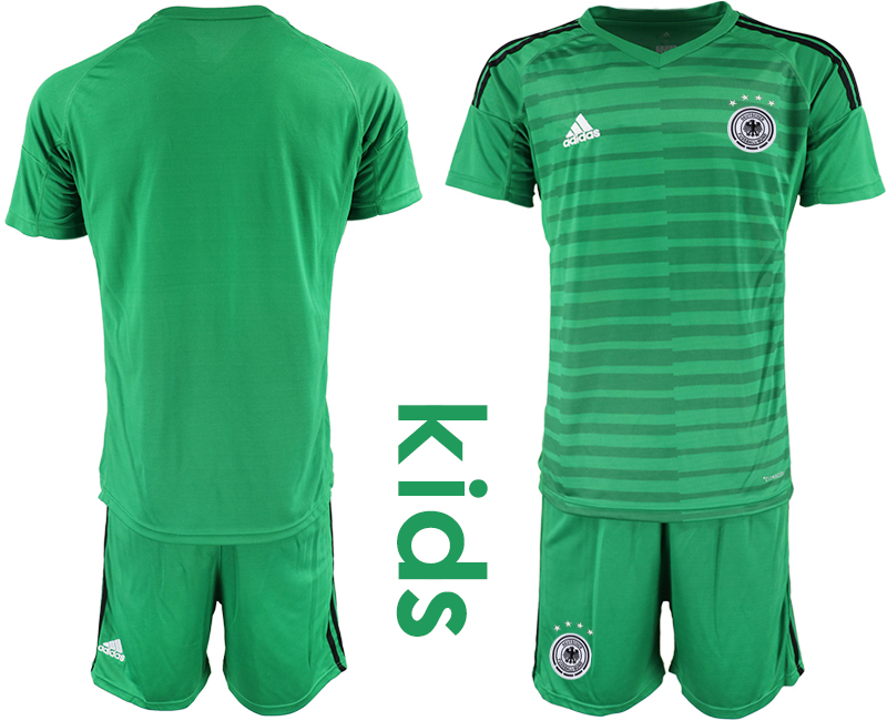 2018-19 Germany Green Youth Goalkeeper Soccer Jersey