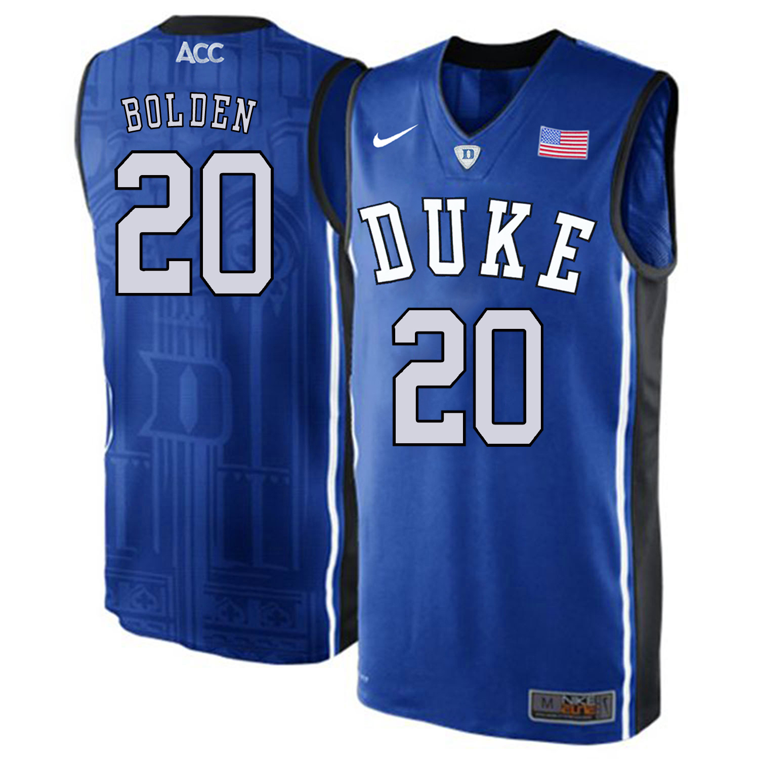 Duke Blue Devils 20 Marques Bolden Blue Elite Nike College Basketball Jersey