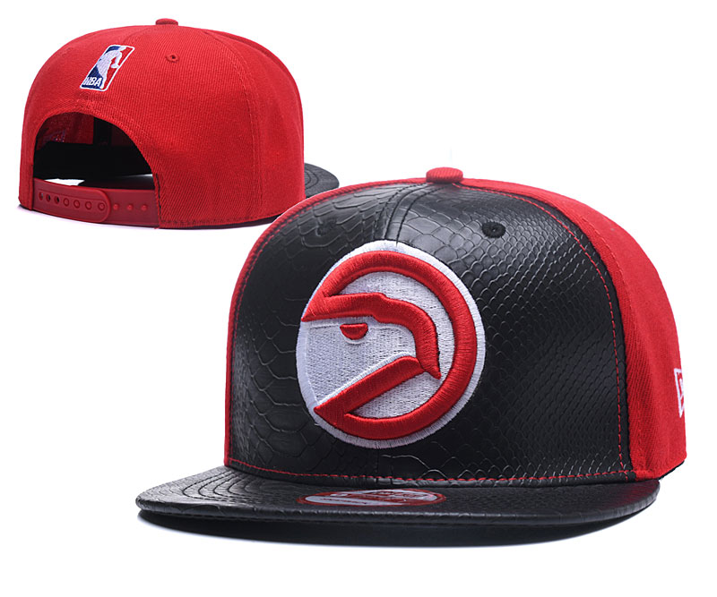 Hawks Fresh Logo Black Red Adjustable Hat TX