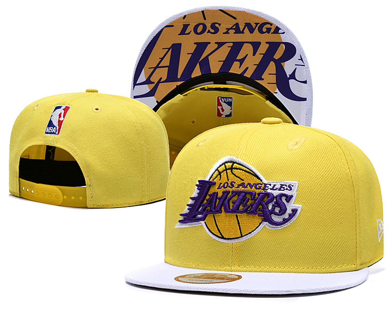 Lakers Fresh Logo Gold Adjustable Hat TX