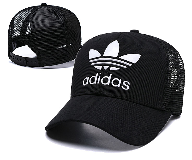 Adidas Originals Classic Black Mesh Peaked Adjustable Hat TX