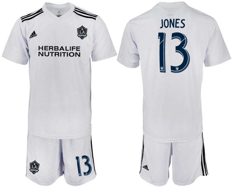 2018-19 Los Angeles Galaxy 13 JONES White Training Soccer Jersey