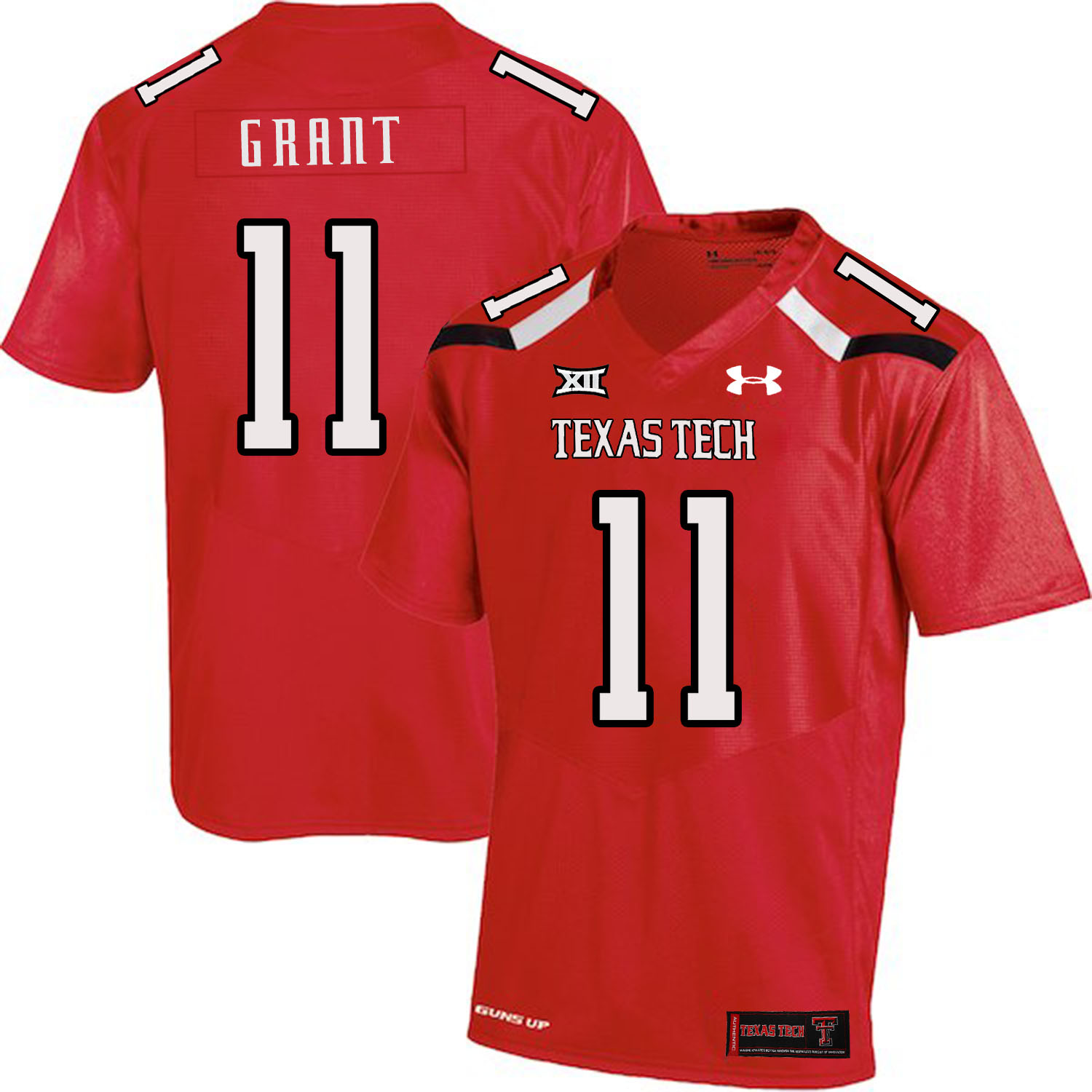 Texas Tech Red Raiders 11 Jakeem Grant Red College Football Jersey