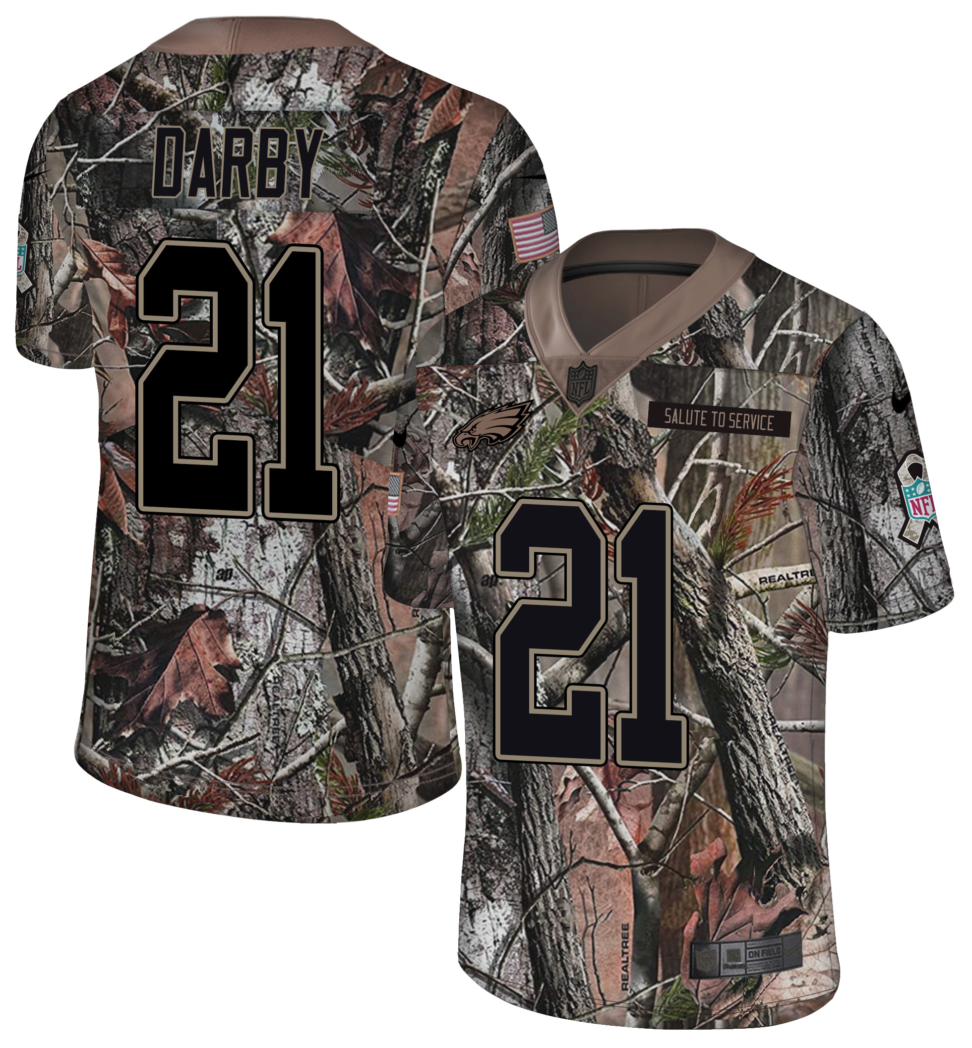 Nike Eagles 21 Ronald Darby Camo Rush Limited Jersey