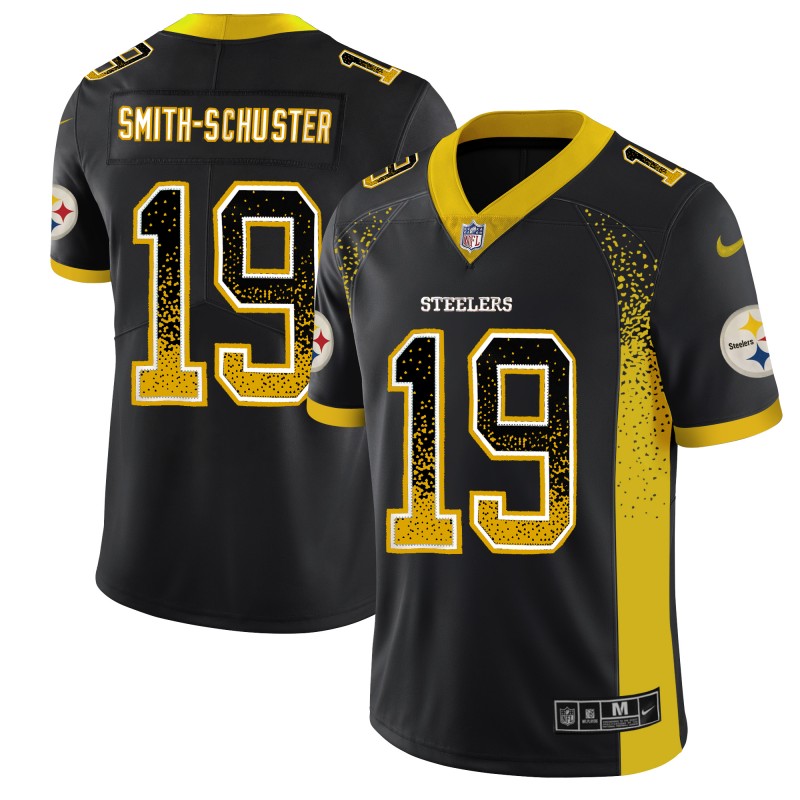 Nike Steelers 19 JuJu Smith-Schuster Black Drift Fashion Limited Jersey